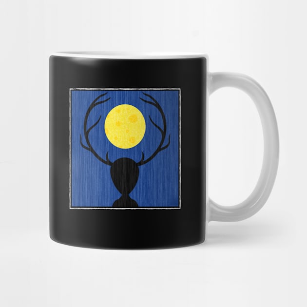 The Blizzard - Hannibal Wendigo and Moon Coffee Mug Only by OrionLodubyal